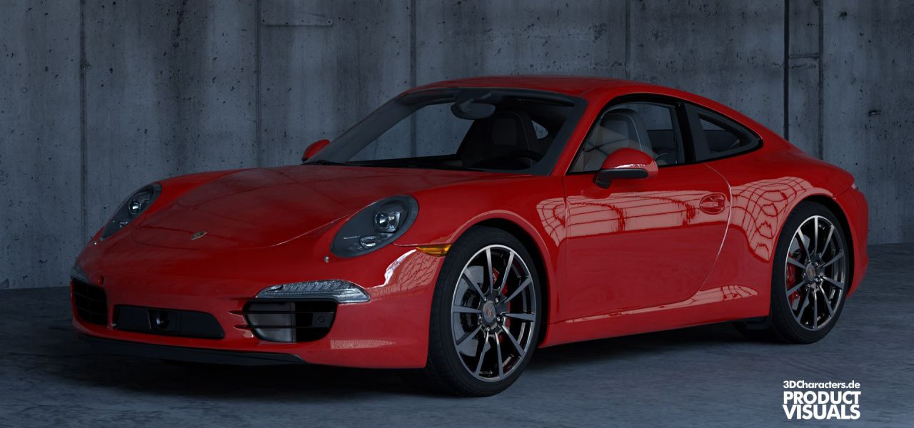 Porsche 911 red